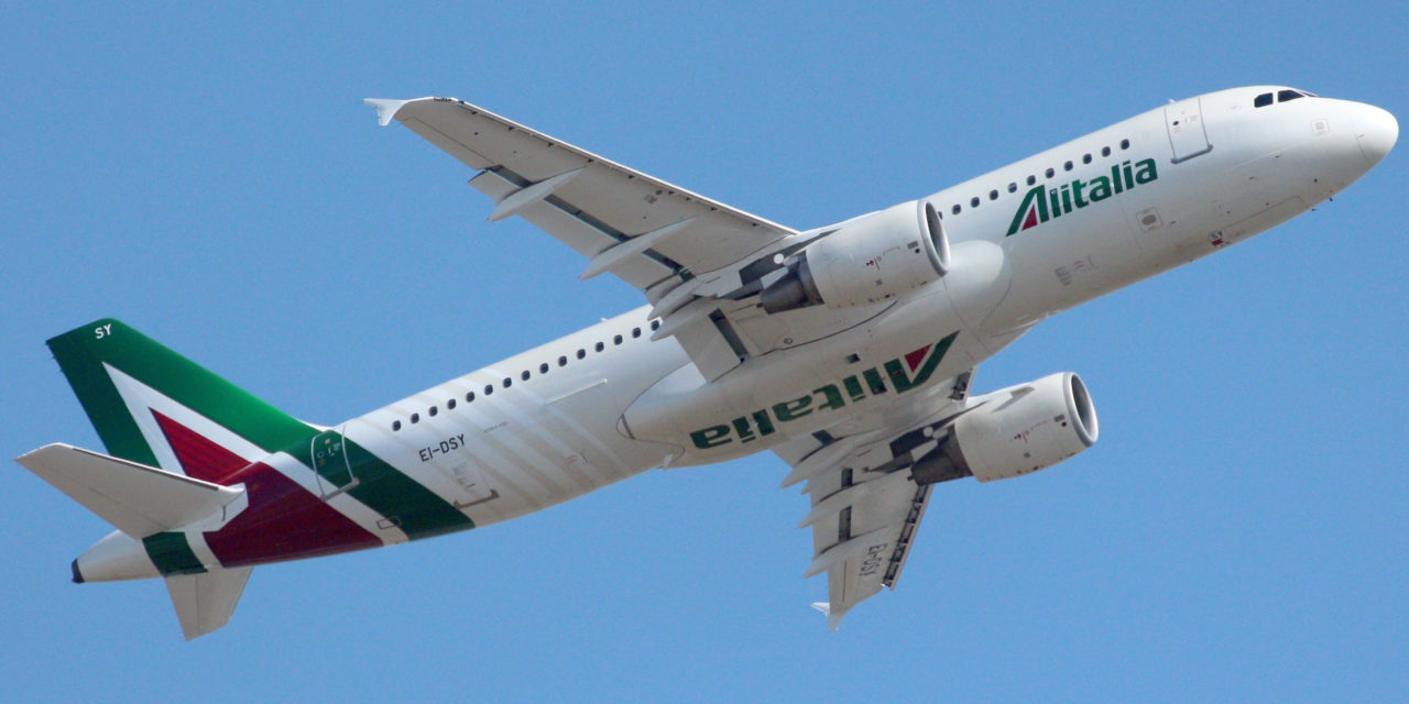 ALITALIA, FUE DISTINGUIDA COMO LA AEROLÍNEA MÁS PUNTUAL DEL MUNDO