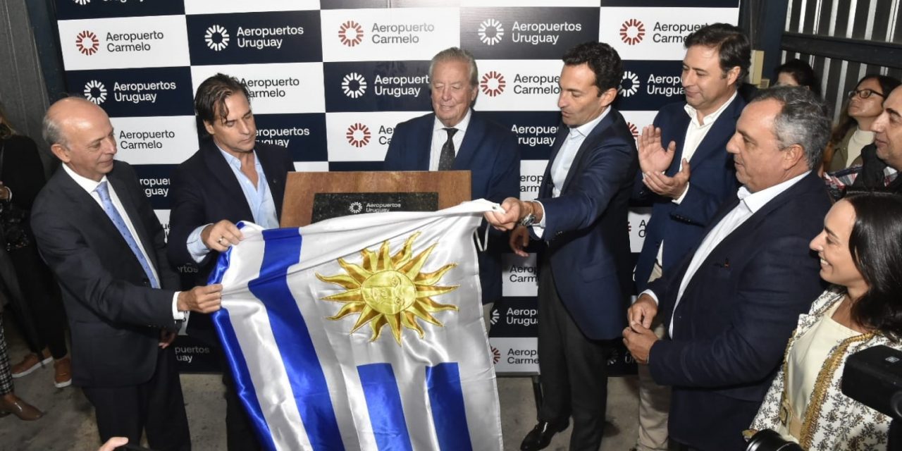 Aeropuertos Uruguay colocó la piedra fundacional del nuevo Aeropuerto Internacional de Carmelo