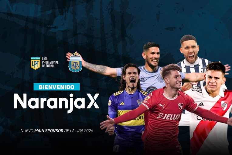 Naranja X, nuevo main sponsor de la Liga Profesional de Fútbol