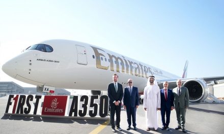 Emirates presentó oficialmente a su primer Airbus A350