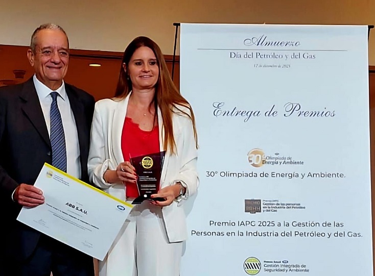 ABB fue premiada por el IAPG por su compromiso con la Gestión Integrada de Seguridad y Ambiente